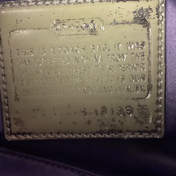 Coach Poppy Signature Print Shoulder Bag Vintage - Picture 12 of 14